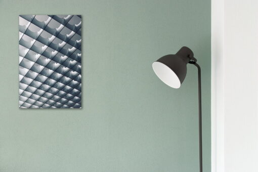 tablou canvas abstract alb negru ABWP 004 simulare