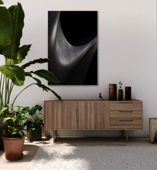 tablou canvas abstract alb negru ABWP 005 1