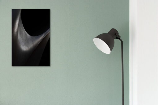 tablou canvas abstract alb negru ABWP 005 simulare