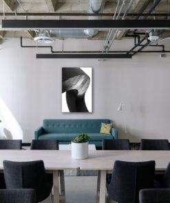 tablou canvas abstract alb negru ABWP 007 simulare3