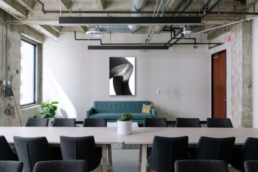 tablou canvas abstract alb negru ABWP 007 simulare3