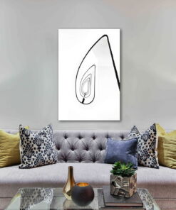 tablou canvas abstract alb negru ABWP 011 1