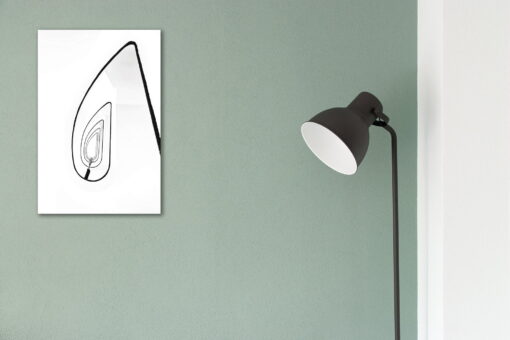 tablou canvas abstract alb negru ABWP 011 simulare