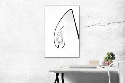 tablou canvas abstract alb negru ABWP 011 simulare2