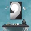 tablou canvas abstract alb negru ABWP 012 1