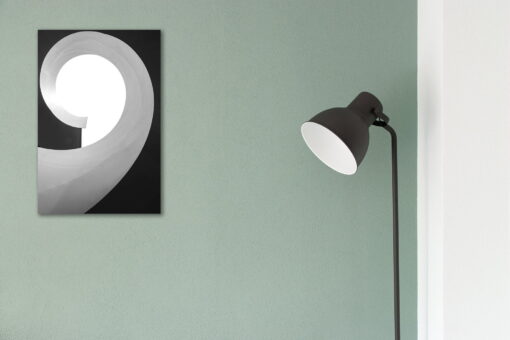 tablou canvas abstract alb negru ABWP 012 simulare