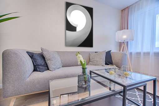 tablou canvas abstract alb negru ABWP 012 simulare4