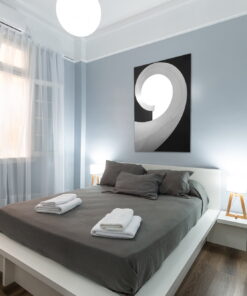 tablou canvas abstract alb negru ABWP 012 simulare5