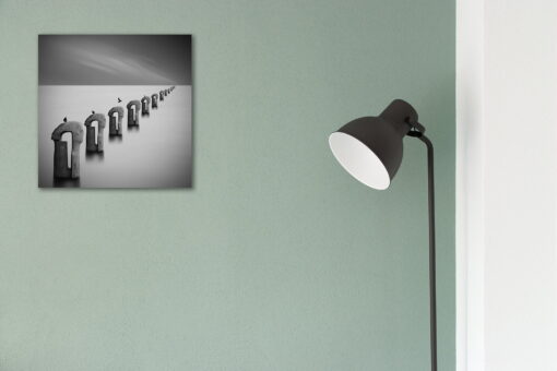 tablou canvas abstract alb negru ABWS 002 simulare