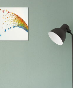 tablou canvas abstract culori ACOL 004 simulare