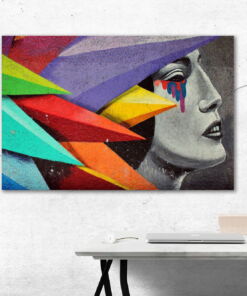 tablou canvas abstract graffiti AGRL 012 simulare3
