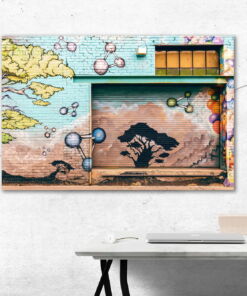 tablou canvas abstract graffiti AGRL 013 simulare3